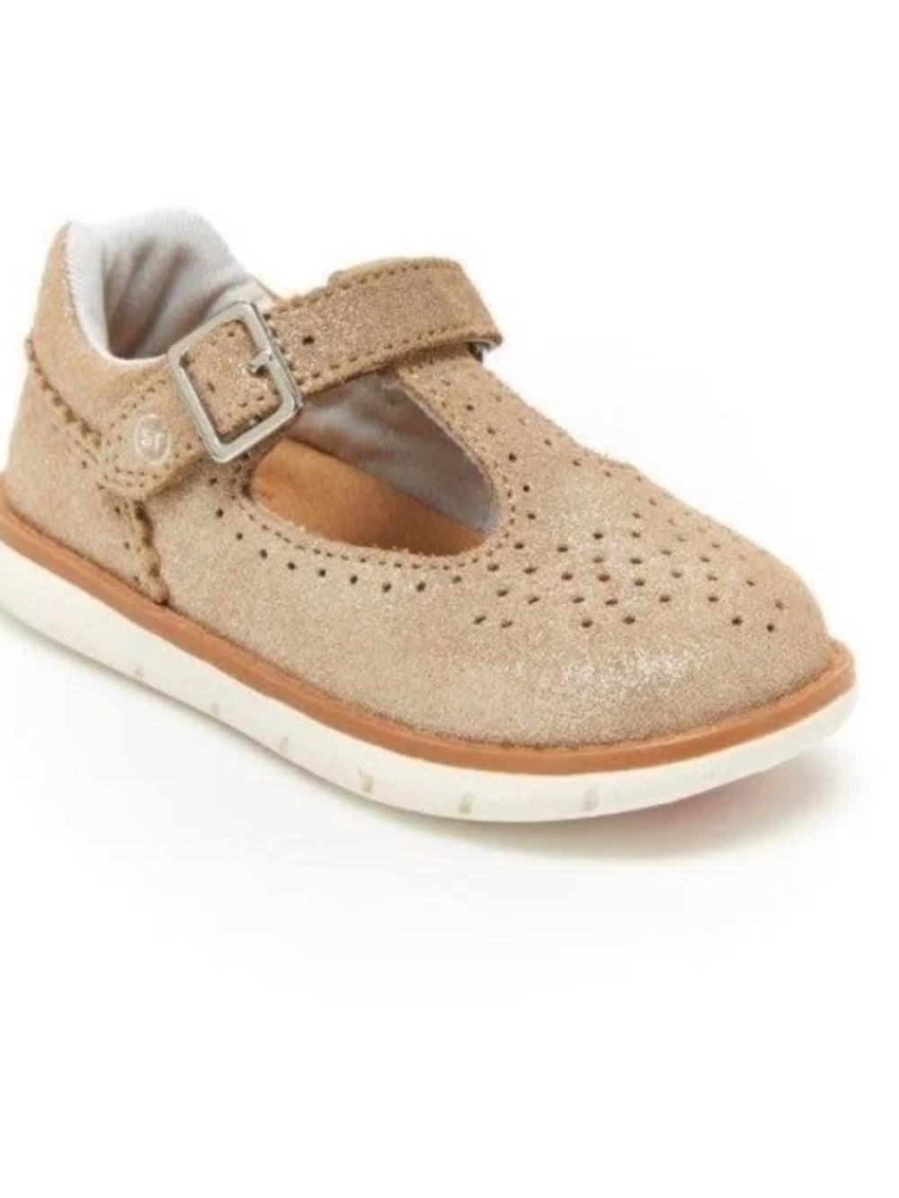 Stride Rite SRTech Nell Champange Mary Jane Shoes Size 4.5